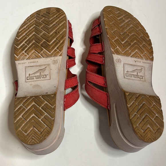 Dansko Strappy Slide Slip On Leather Mule Clogs - Picture 5 of 6